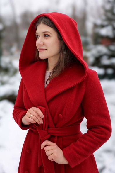 Пальто Бель Зимове із натуральної вовни Belle Winter coat фото