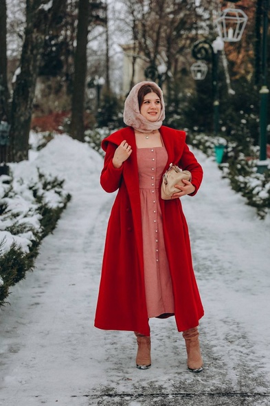 Пальто Бель Зимове із натуральної вовни Belle Winter coat фото