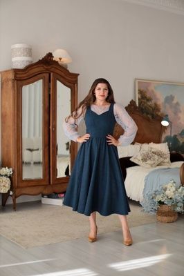 Kelly wool pinafore dress