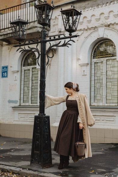 Aurora wool pinafore dress